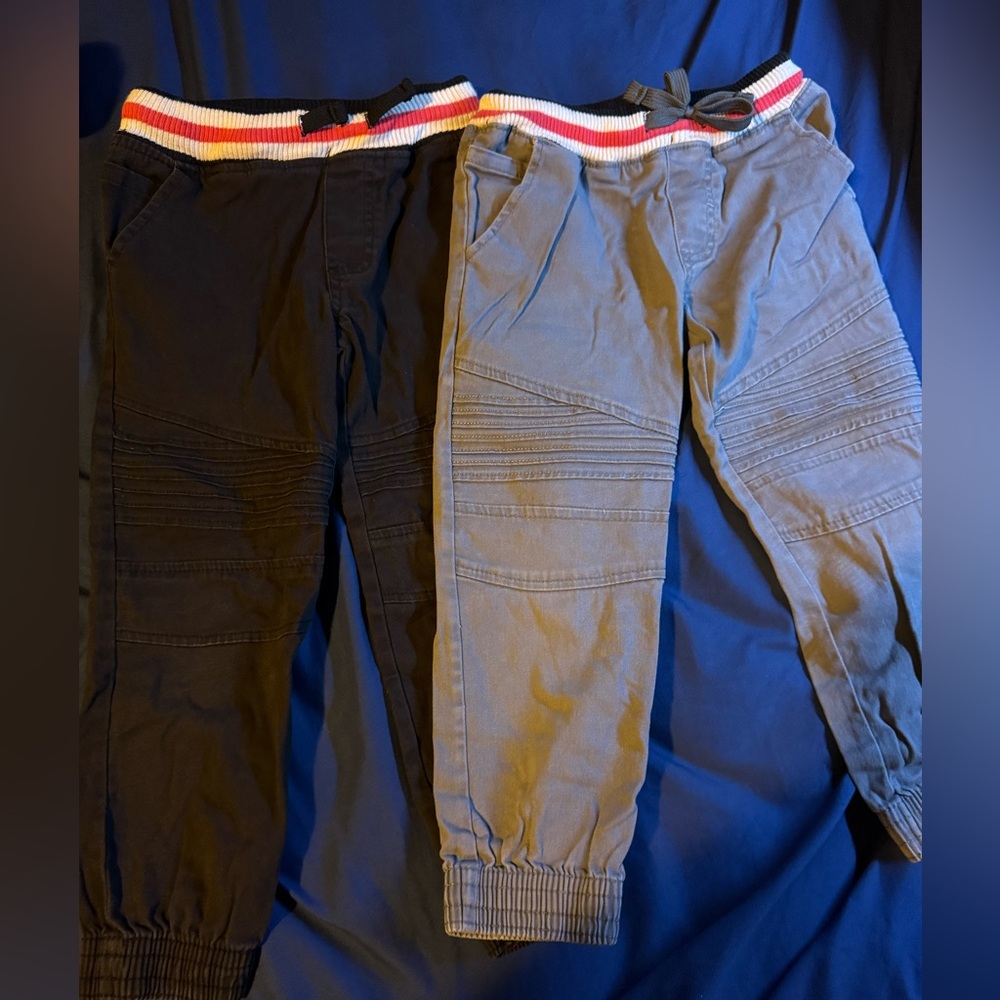 Kids' Dual Pack Jogger Pants - Black and Gray